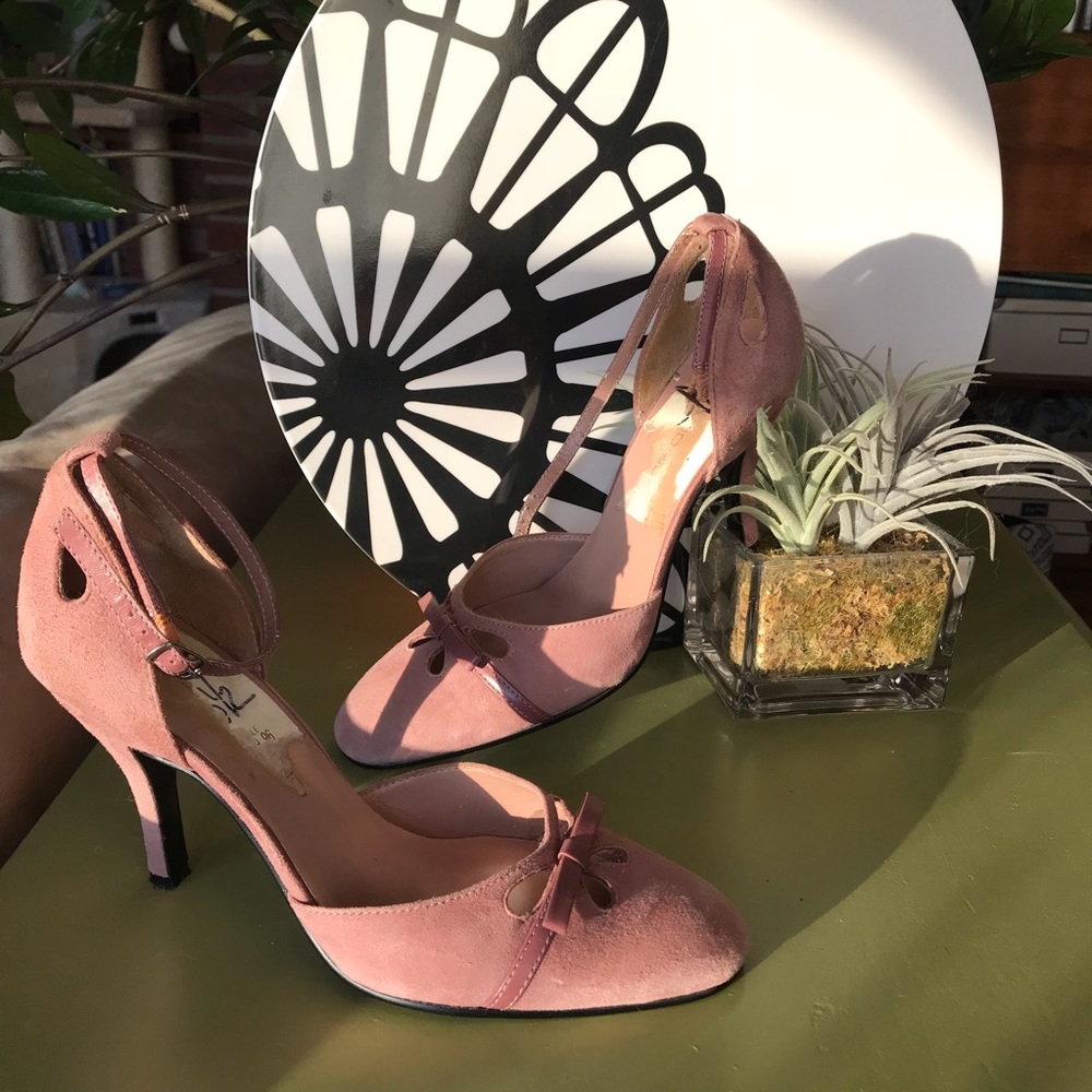 BANDOLINO heels mauve/pink suede 6.5